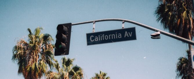road sign california